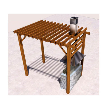 Tagwood BBQ Smoke Hood for BBQ05SS Built-In Argentine Grill - 304 Stainless Steel