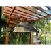 Tagwood Smoke Hood 28SS | Pergola Install Angle View