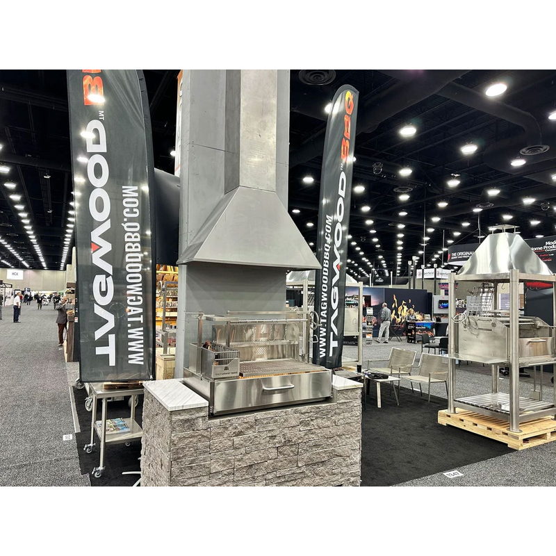 Tagwood Smoke Hood 28SS | Trade Show Display With Built-In Grill