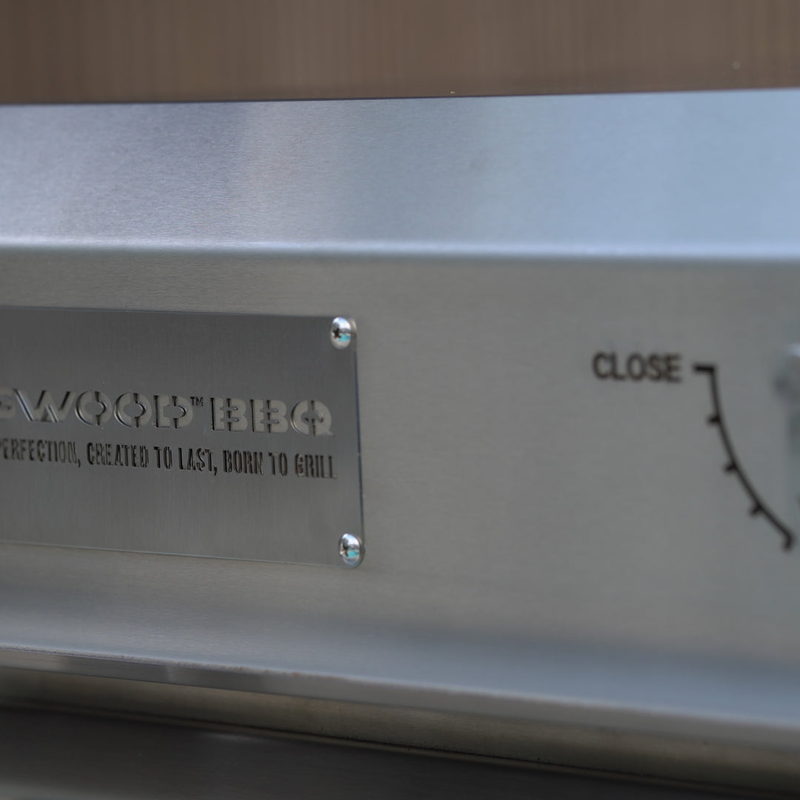 Tagwood Oven Fire Grill | Front Thermometer And Airflow Lever