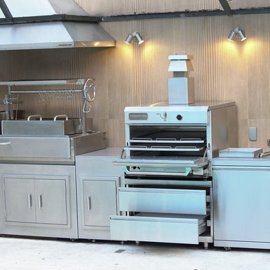 Tagwood TAG02 Charcoal Oven Fire Grill With TAG07 Base Cabinet - 304 Stainless Steel