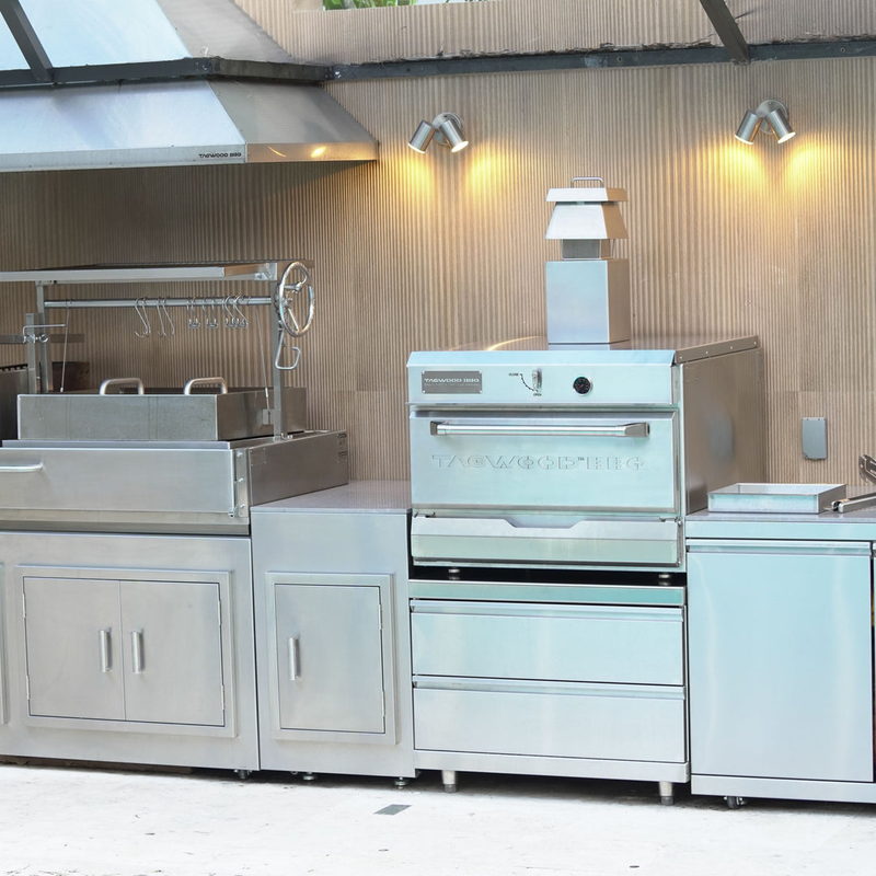 Tagwood TAG02 On TAG07 Cabinet | Outdoor Kitchen Wide View