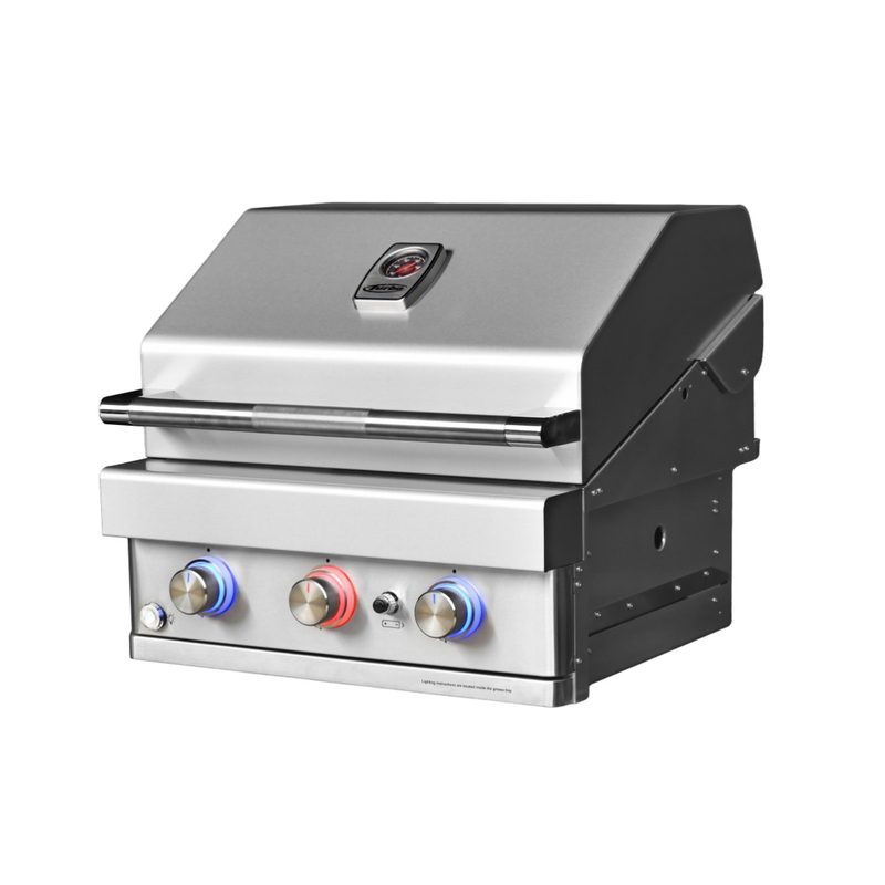 Turbo 26-Inch 3-Burner Built-In Gas Grill