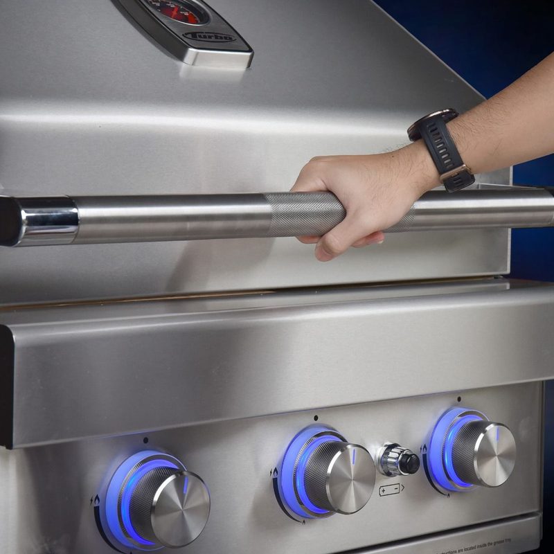Turbo 26-Inch 3-Burner Built-In Gas Grill
