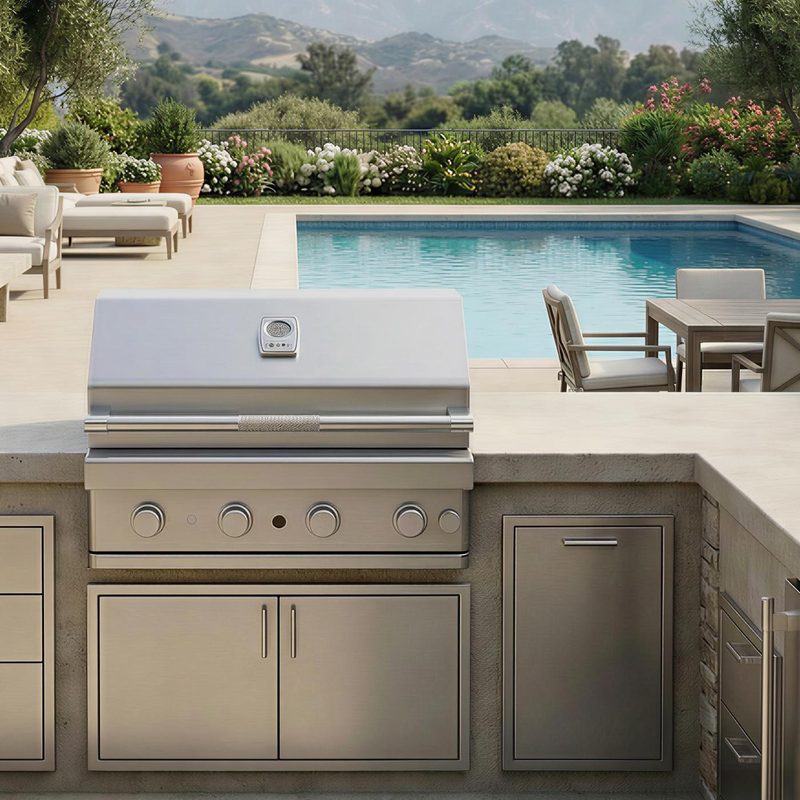 Turbo 32-Inch 4-Burner Built-In Gas Grill