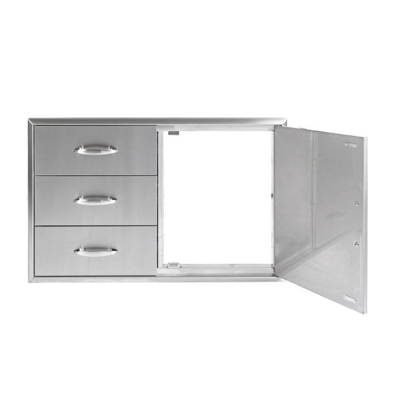 Turbo 39-Inch Stainless Steel Access Door and Double Drawer Combo - 308164