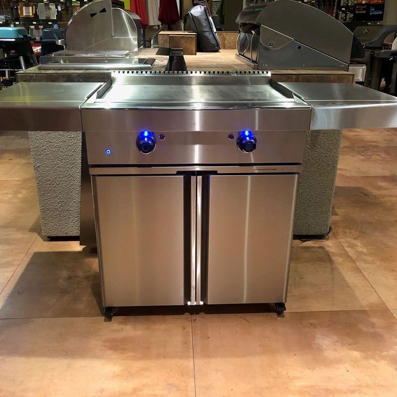 Turbo Teppanyaki 32-Inch Freestanding Gas Griddle - TEPPA32 / 4BRNCART