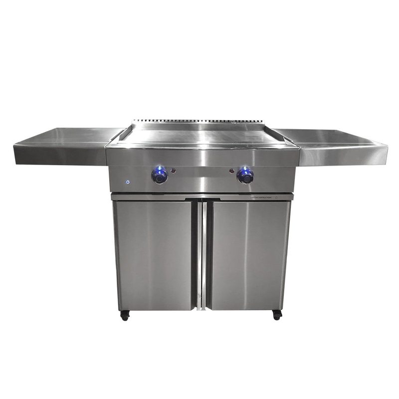 Turbo Teppanyaki 32-Inch Freestanding Gas Griddle - TEPPA32 / 4BRNCART