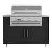 Weatherstrong 50-Inch Surf Outdoor Kitchen | Pitch Black Miami Style Cabinet