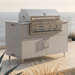 WeatherStrong 50 inch Surf outdoor kitchen island Miami Shoreline Gray with Jupiter 32 inch grill