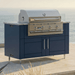 WeatherStrong 50 inch Surf outdoor kitchen island Sanibel Sapphire Blue with Jupiter 32 inch grill