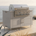 WeatherStrong 50 inch Surf outdoor kitchen island Sanibel Shoreline Gray with Jupiter 32 inch grill