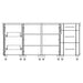 WeatherStrong 74 inch Lagoon island interior storage layout with roll out trays and drawers