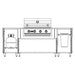 WeatherStrong 86 inch Sandbar island interior layout with propane cabinet and trash bin