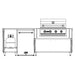 WeatherStrong 90 inch Bayside island interior layout with propane cabinet and refrigerator
