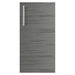 WeatherStrong Miami Dark Ash HDPE cabinet door with stainless steel bar handle