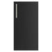 WeatherStrong Miami Pitch Black HDPE cabinet door with stainless steel bar handle