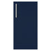 WeatherStrong Miami Sapphire Blue HDPE cabinet door with stainless steel bar handle