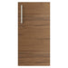 WeatherStrong Miami Teak HDPE cabinet door with stainless steel bar handle