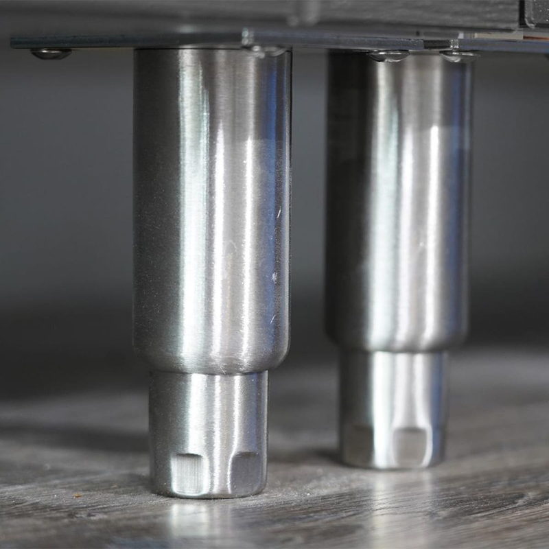 WeatherStrong outdoor kitchen island adjustable stainless steel leveling legs