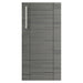 WeatherStrong Sanibel Dark Ash HDPE cabinet door with stainless steel bar handle
