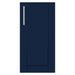 WeatherStrong Sanibel Sapphire Blue HDPE cabinet door with stainless steel bar handle