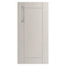 WeatherStrong Sanibel Shoreline Gray HDPE cabinet door with stainless steel bar handle