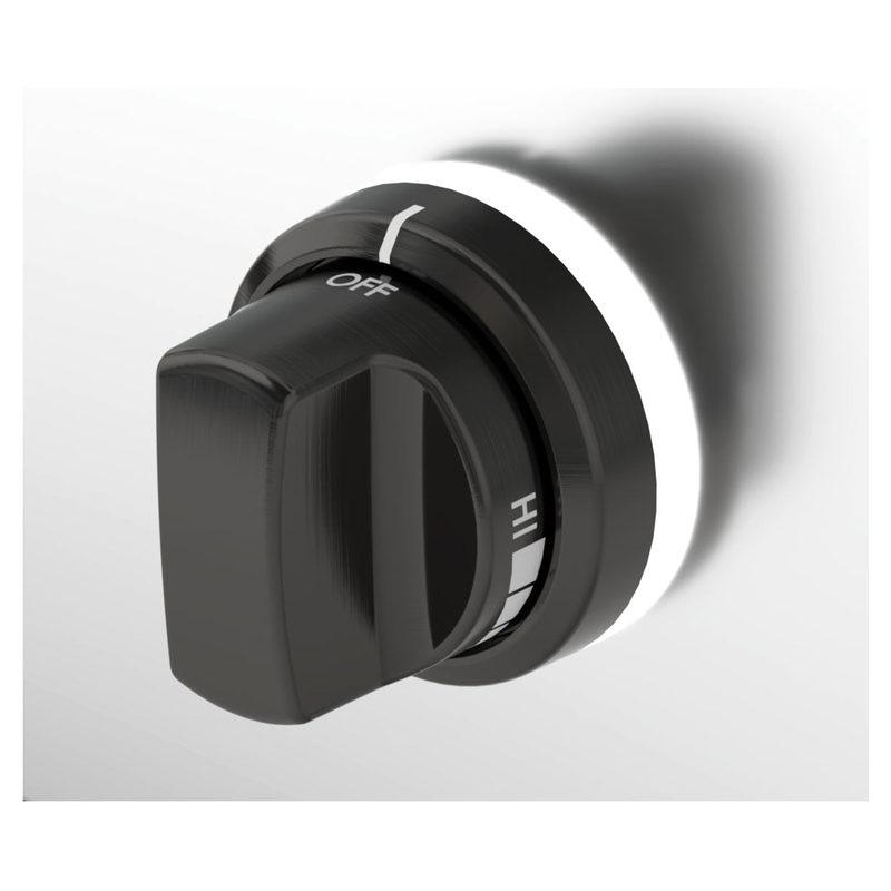 Upgraded Chrome Black Knob