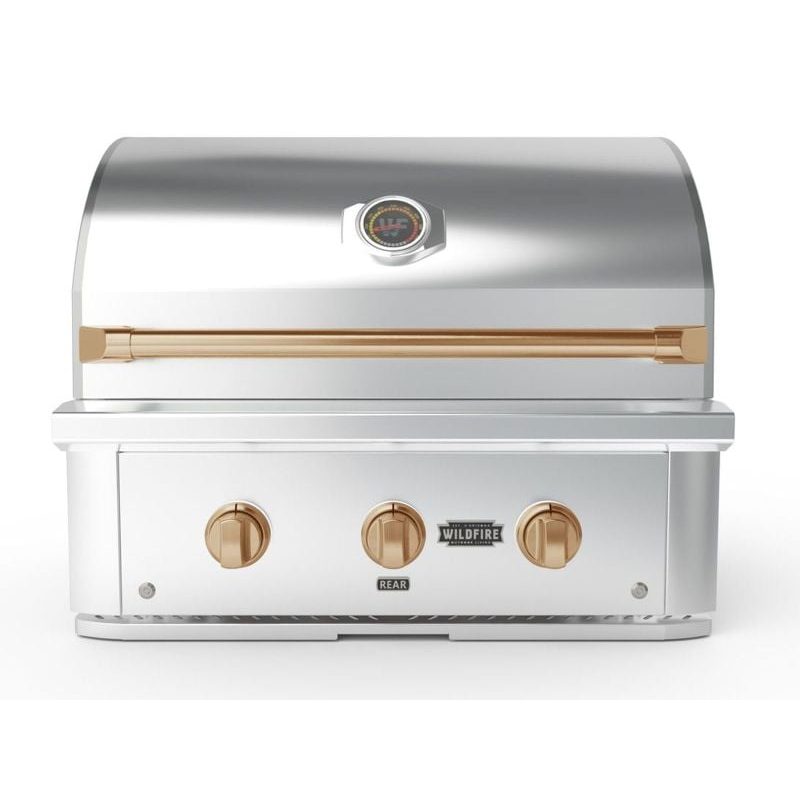 Wildfire Ranch Pro 30-Inch Stainless Steel Gas Grill - Brushed Bronze Controls