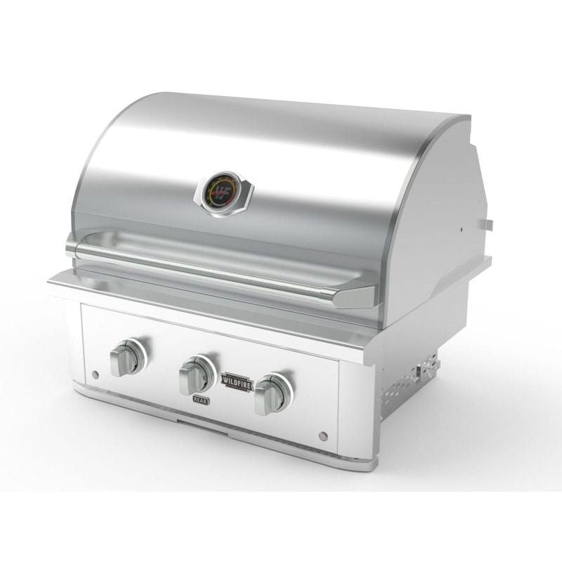 Wildfire Ranch Pro 30 Inch 304 Stainless Steel Freestanding Gas Grill - Brushed Stainless Accents