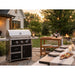 Wildfire Ranch Pro 30 Inch Black 304 Stainless Steel Freestanding Gas Grill - Brushed Stainless Accents | Freestanding Lifestyle Dusk Patio