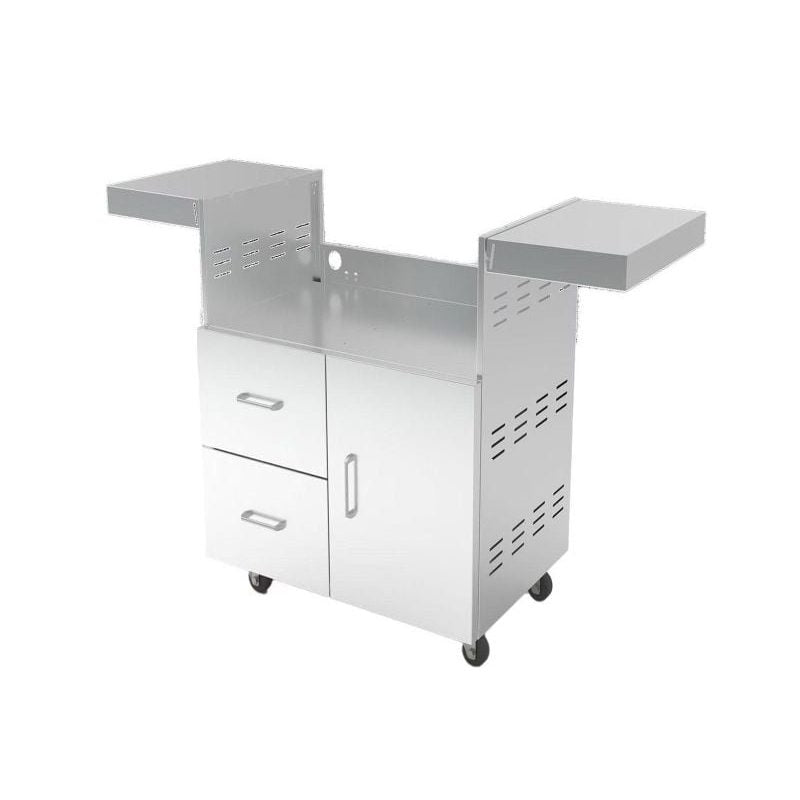 Wildfire Stainless Steel Grill Cart = Double Drawer/ single Door Combo