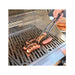 Wildfire Ranch Pro 30 Inch Black 304 Stainless Steel Freestanding Gas Grill - Brushed Stainless Accents | Grilling Sausages Lifestyle