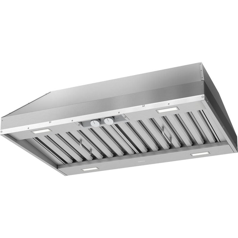 Zephyr Spruce 60-Inch Outdoor Range Hood Insert AK9858BS Angled Product View