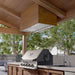 Zephyr Spruce 60-Inch Outdoor Range Hood Insert Installed Above Grill