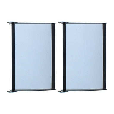 Zephyr Presrv PRKSHLF-02BG beverage cooler conversion kit, a pair of glass shelves with black side rails for the Presrv kegerator.