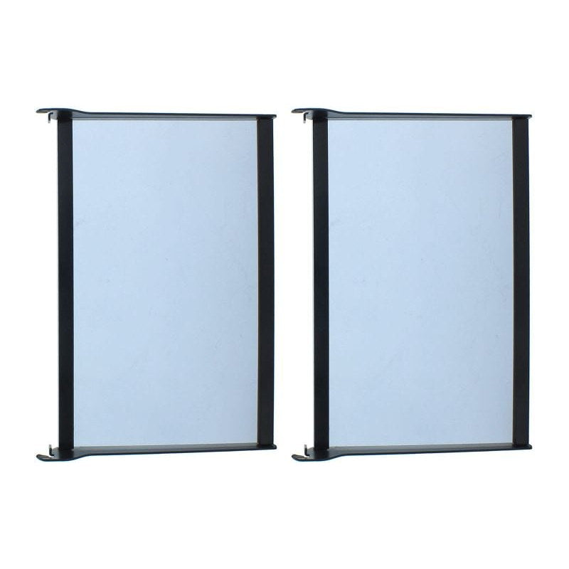 Zephyr Presrv PRKSHLF-02BG beverage cooler conversion kit, a pair of glass shelves with black side rails for the Presrv kegerator.
