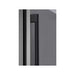 Zephyr Presrv PRHAN-C004 pro handle kit in matte black, shown installed on a Presrv cabinet door.