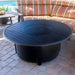 AZ Patio Round Slatted Cast Aluminum Fire Pit