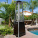 AZ Patio Tall Commercial Natural Gas Triangle Glass Tube Heater-Hammered Bronze