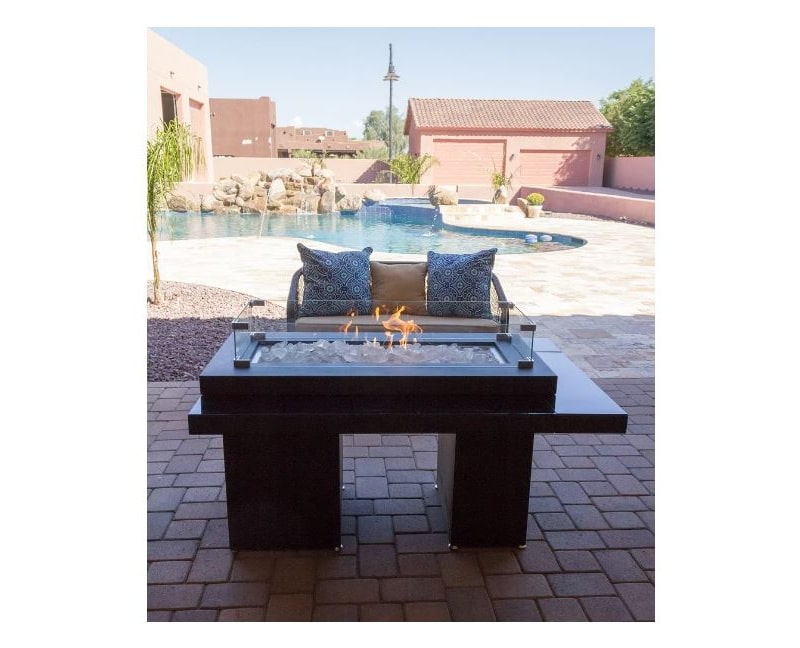 AZ Patio Two Tiered Glass Top Fire Pit
