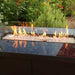 AZ Patio Heaters Rectangular Bar Height Granite Top Fire Pit with Wind Screen