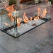 AZ Patio Heaters Rectangular Bar Height Tile Top Fire Pit with Wind Screen
