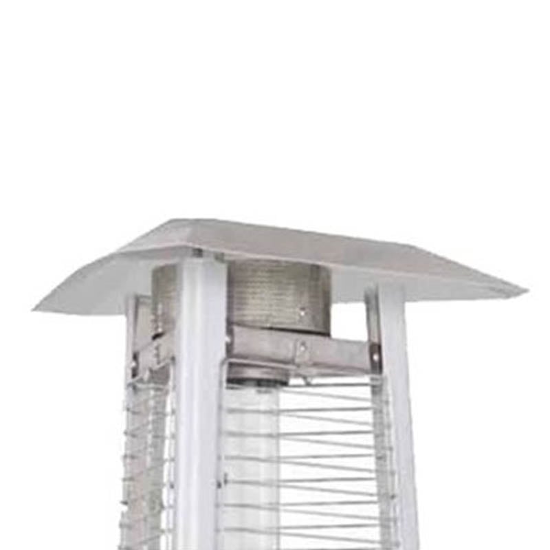 AZ Patio Tall Commercial Triangle Glass Tube Heater-Stainless Steel