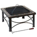 AZ Patio 30" Square Slate Tile Wood Burning Fire Pit