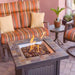 AZ Patio Square Slate Fire Pit in Bronze