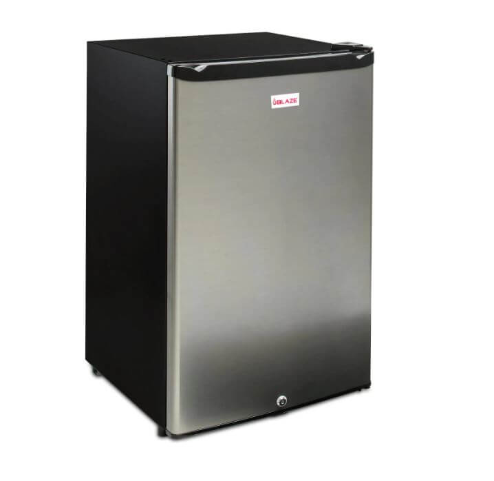 Blaze 20” 4.4 Cu. Ft. Outdoor Compact Refrigerator BLZ-SSRF126 with stainless steel door and lock