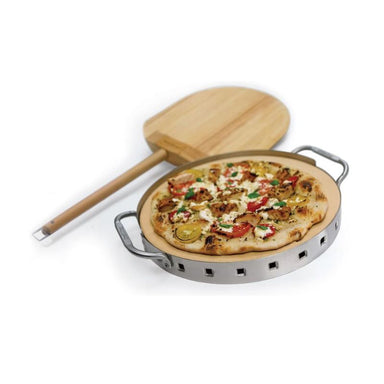 Broil King Pizza Stone Grill Set | Wooden Pizza Peel