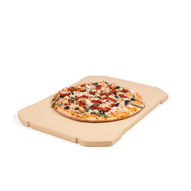 Broil King Rectangular Pizza Stone | Shown With Pizza