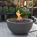 Modeno Nantucket Light Gray Round Concrete Fire Bowl- 26 Inch on Patio